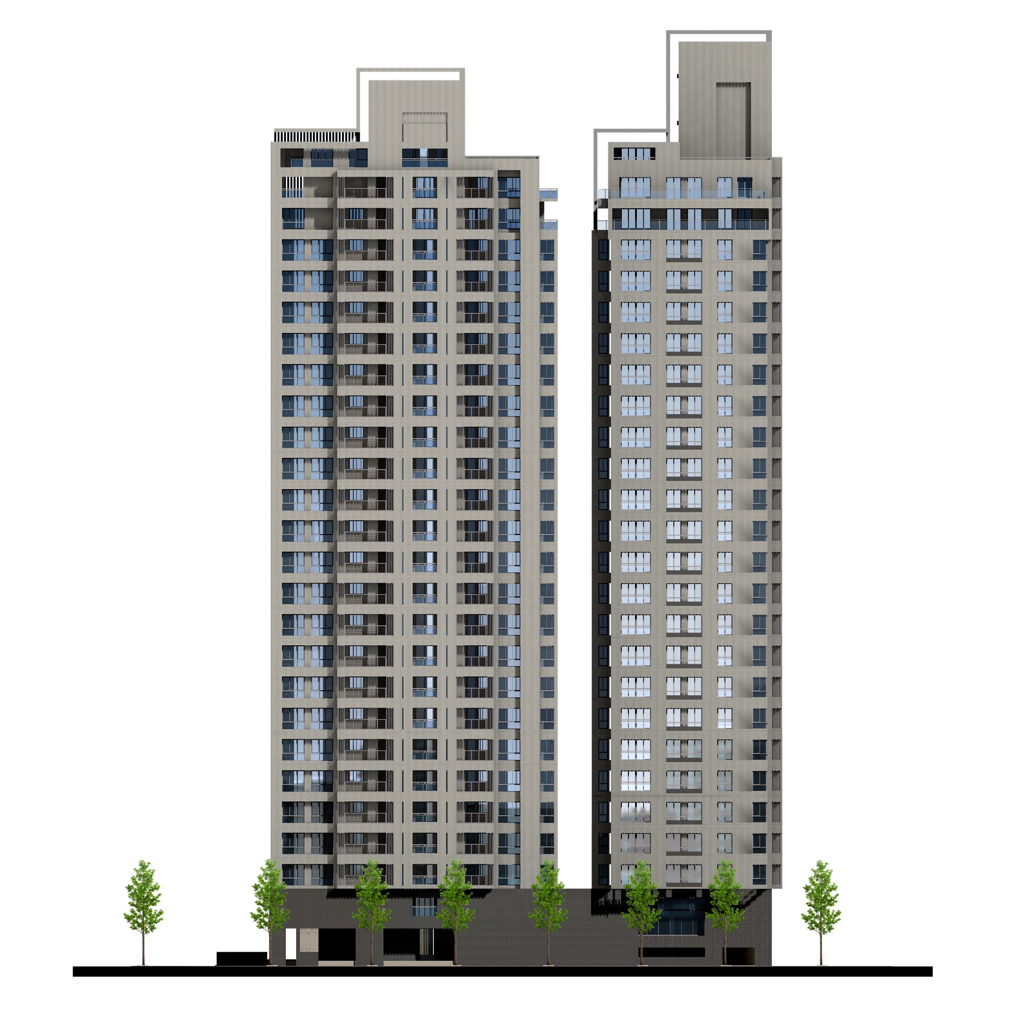 由鉅建設藏玉右側立面-1004-1