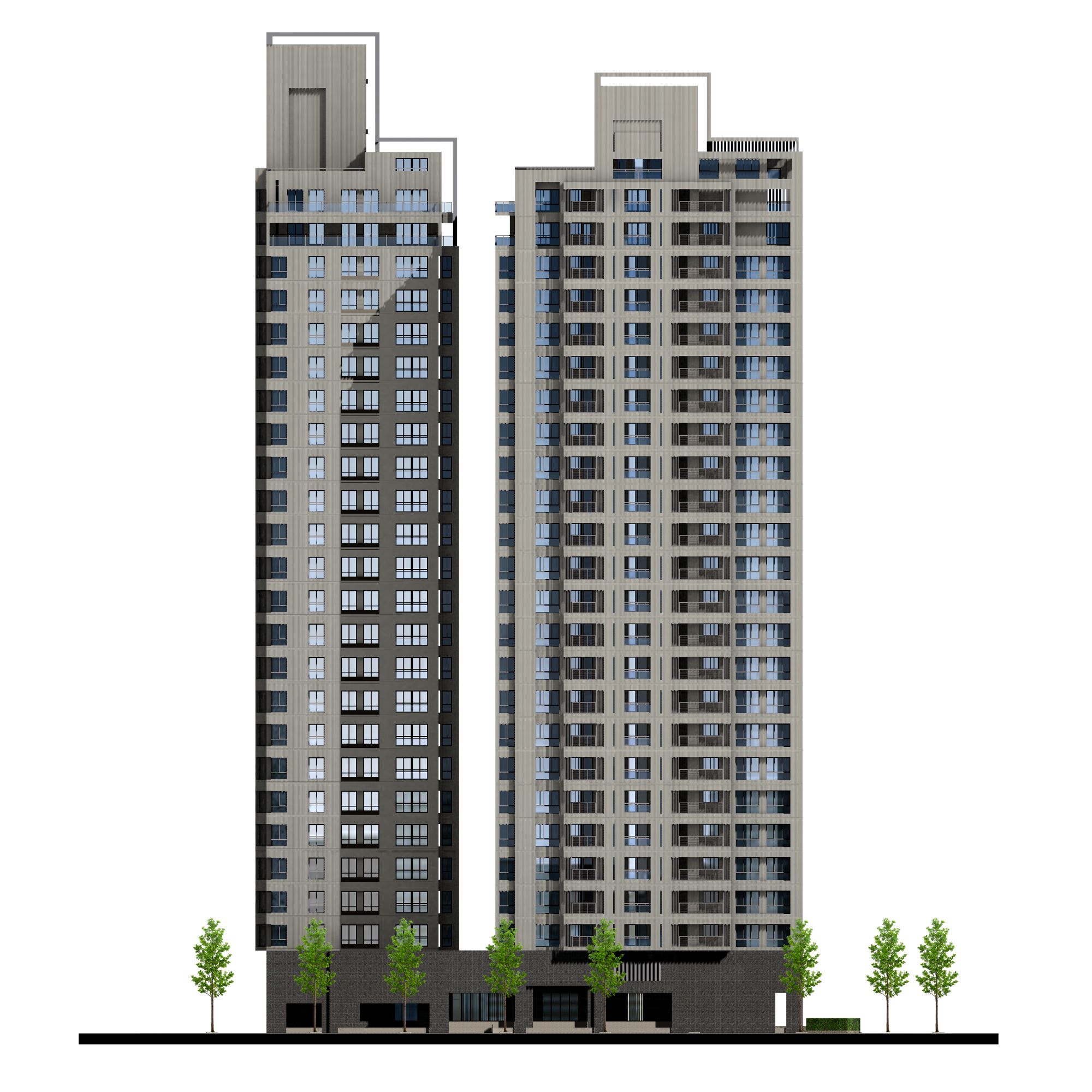 由鉅建設藏玉左側立面-1004-1